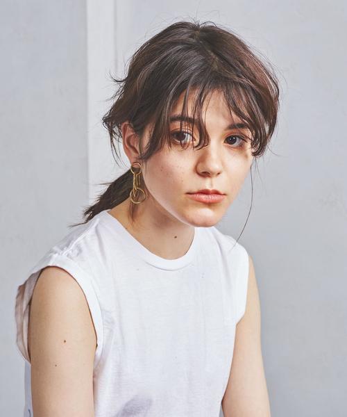 SOKO（ソコ）の「＜SOKO（ソコ）＞QUAD リングモチーフ ピアス（ピアス（両耳用）・レディース・ゴールド・FREE）」の7枚目の写真