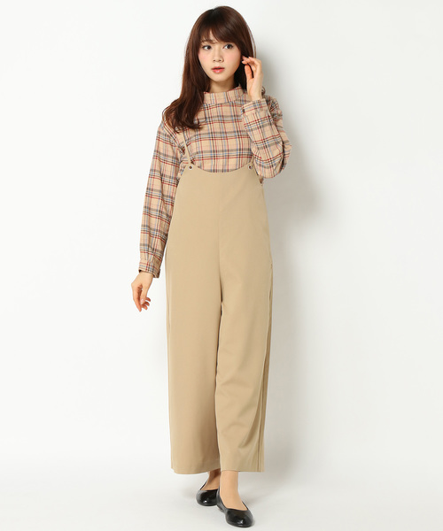 LBC(エルビーシー)の「キャミサロペット(サロペット/オーバーオール・レディース・ブラック/ベージュ・MEDIUM)」の11枚目の写真