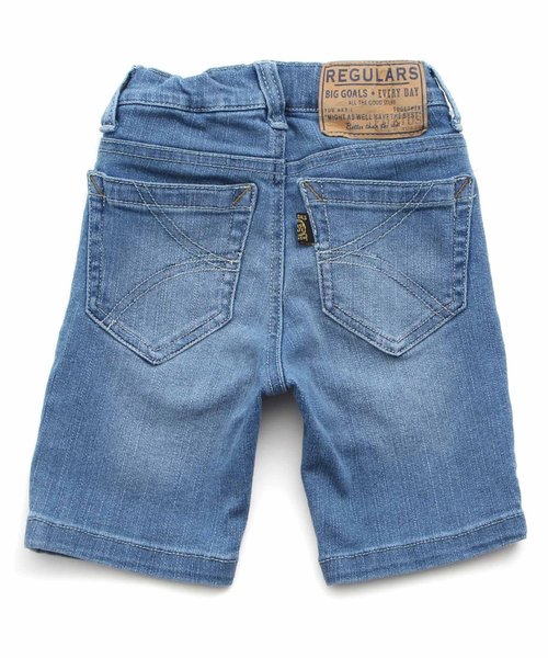 F.O.KIDS(エフオーキッズ)の「スタンダードデニムハーフパンツ 6分丈(デニムパンツ・キッズ・ブルー/ネイビー/サックスブルー・130/110/120/100/80/95/140/90)」の8枚目の写真