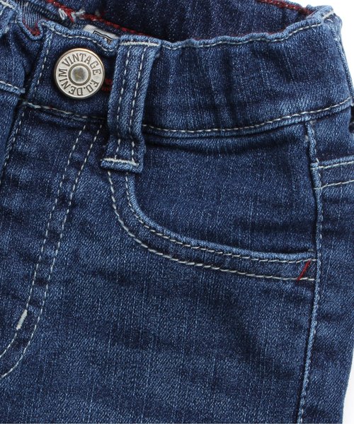 F.O.KIDS(エフオーキッズ)の「スタンダードデニムハーフパンツ 6分丈(デニムパンツ・キッズ・ブルー/ネイビー/サックスブルー・130/110/120/100/80/95/140/90)」の6枚目の写真