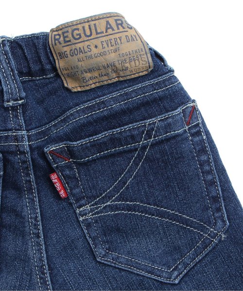 F.O.KIDS(エフオーキッズ)の「スタンダードデニムハーフパンツ 6分丈(デニムパンツ・キッズ・ブルー/ネイビー/サックスブルー・130/110/120/100/80/95/140/90)」の4枚目の写真