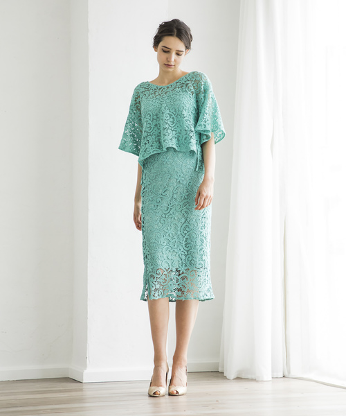 Emma Taylor（エマテイラー）の「レースナロウスカート（スカート・レディース・ベージュ/ネイビー/ミント/ラベンダー・36/38）」の15枚目の写真