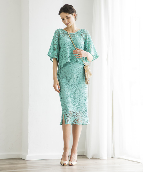 Emma Taylor（エマテイラー）の「レースナロウスカート（スカート・レディース・ベージュ/ネイビー/ミント/ラベンダー・36/38）」の17枚目の写真