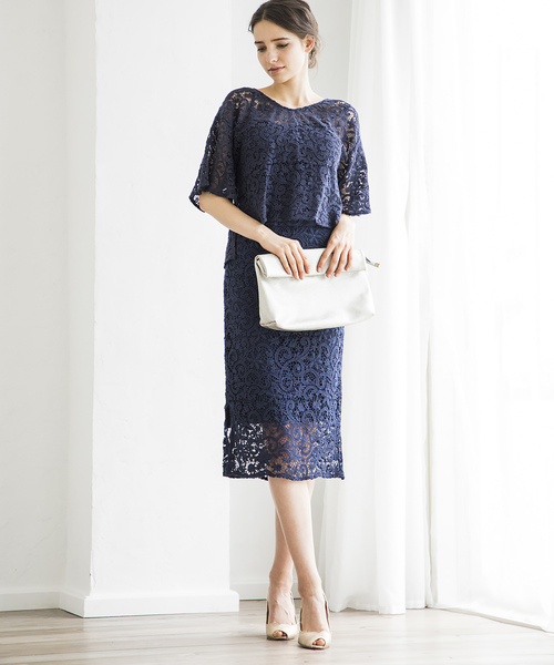 Emma Taylor（エマテイラー）の「レースナロウスカート（スカート・レディース・ベージュ/ネイビー/ミント/ラベンダー・36/38）」の20枚目の写真