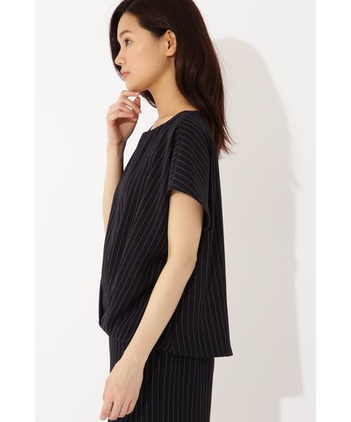 22 OCTOBRE（ヴァンドゥ－オクトーブル）の「◆ダブルサテンブラウス（シャツ/ブラウス・レディース・ブラック/グレー/ダークネイビー・38/36）」の20枚目の写真