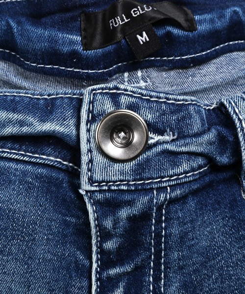 LUXSTYLE（ラグスタイル）の「ダメージクラッシュストレッチデニムスキニーアンクルパンツ（デニムパンツ・メンズ・ブルー/ブルー系その他/インディゴブルー/ブラック/グレー/ホワイト・L/M/S/XL）」の14枚目の写真