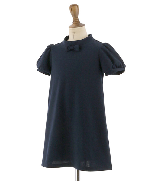 Catherine Cottage（キャサリンコテージ）の「スタンドカラー ポンチワンピース（ワンピース・キッズ・ネイビー/ピンク/ブラック・110/120/130/140/150）」の7枚目の写真