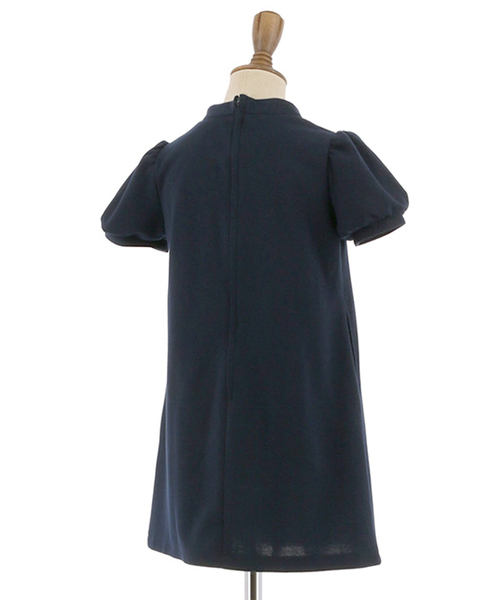 Catherine Cottage（キャサリンコテージ）の「スタンドカラー ポンチワンピース（ワンピース・キッズ・ネイビー/ピンク/ブラック・110/120/130/140/150）」の8枚目の写真