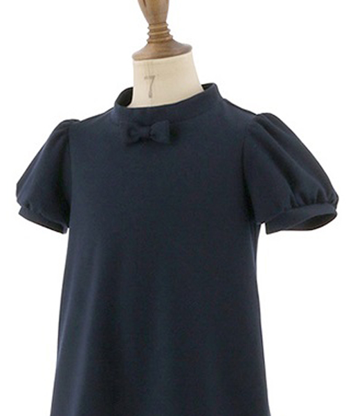 Catherine Cottage（キャサリンコテージ）の「スタンドカラー ポンチワンピース（ワンピース・キッズ・ネイビー/ピンク/ブラック・110/120/130/140/150）」の13枚目の写真