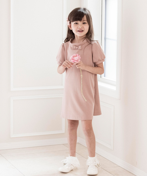 Catherine Cottage（キャサリンコテージ）の「スタンドカラー ポンチワンピース（ワンピース・キッズ・ネイビー/ピンク/ブラック・110/120/130/140/150）」の14枚目の写真