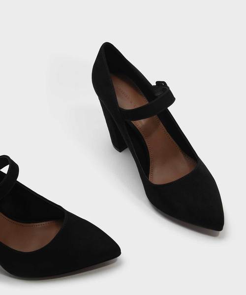 CHARLES & KEITH（チャールズ & キース）の「ブロックヒールメリージェーン / BLOCK HEEL MARY JANES（ローファー・レディース・ブラック/レッド/ダークブルー・22.5cm/23cm/23.5cm/24.5cm/25cm/25.5cm/26.0cm）」の6枚目の写真