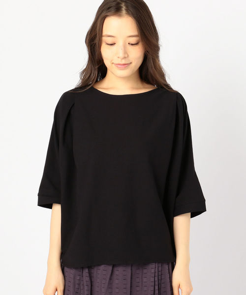 liflattie ships（リフラティ シップス）の「liflattie ships:ジョーゼットタックトップス（Tシャツ/カットソー・レディース・ブラック/オリーブ/キャメル・SMALL/MEDIUM）」の14枚目の写真