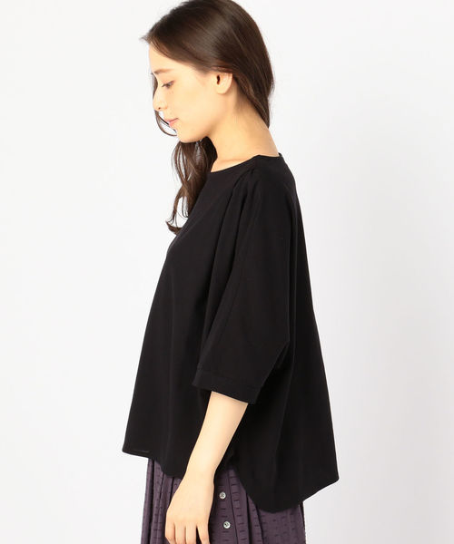 liflattie ships（リフラティ シップス）の「liflattie ships:ジョーゼットタックトップス（Tシャツ/カットソー・レディース・ブラック/オリーブ/キャメル・SMALL/MEDIUM）」の13枚目の写真