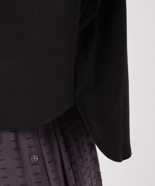 liflattie ships（リフラティ シップス）の「liflattie ships:ジョーゼットタックトップス（Tシャツ/カットソー・レディース・ブラック/オリーブ/キャメル・SMALL/MEDIUM）」の8枚目の写真