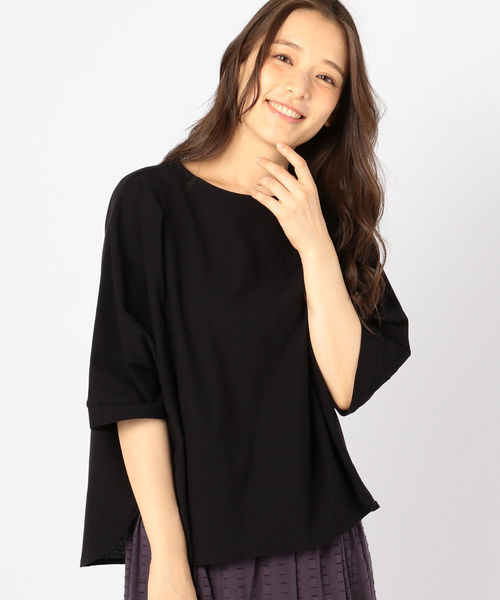 liflattie ships（リフラティ シップス）の「liflattie ships:ジョーゼットタックトップス（Tシャツ/カットソー・レディース・ブラック/オリーブ/キャメル・SMALL/MEDIUM）」の5枚目の写真