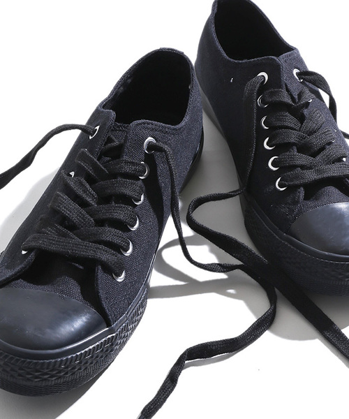 WEGO(ウィゴー)の「WEGO/キャンバスローカットスニーカー(スニーカー・レディース・ホワイト/ブラック/その他1/ブラック系その他/レッド/ブラウン/パープル/ピンク/その他2・MEDIUM/LARGE/SMALL)」の4枚目の写真