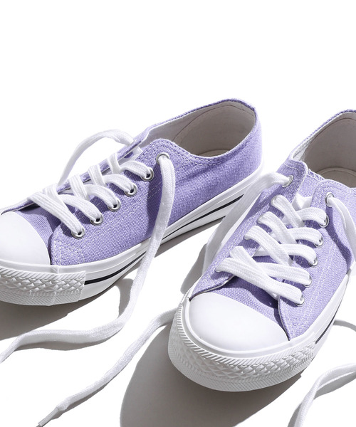 WEGO(ウィゴー)の「WEGO/キャンバスローカットスニーカー(スニーカー・レディース・ホワイト/ブラック/その他1/ブラック系その他/レッド/ブラウン/パープル/ピンク/その他2・MEDIUM/LARGE/SMALL)」の6枚目の写真