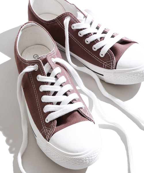 WEGO(ウィゴー)の「WEGO/キャンバスローカットスニーカー(スニーカー・レディース・ホワイト/ブラック/その他1/ブラック系その他/レッド/ブラウン/パープル/ピンク/その他2・MEDIUM/LARGE/SMALL)」の5枚目の写真