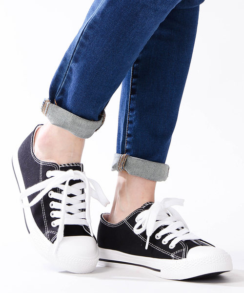 WEGO(ウィゴー)の「WEGO/キャンバスローカットスニーカー(スニーカー・レディース・ホワイト/ブラック/その他1/ブラック系その他/レッド/ブラウン/パープル/ピンク/その他2・MEDIUM/LARGE/SMALL)」の11枚目の写真