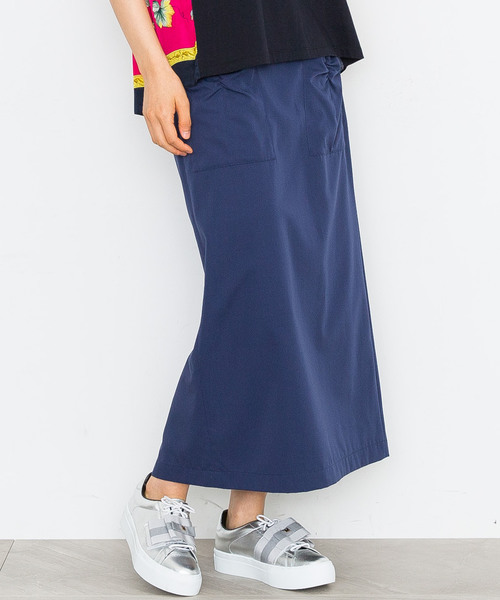 MUVEIL WORK（ミュベールワーク）の「【MUVEIL WORK】リボンディテールスカート（スカート・レディース・ネイビー/ブラウン/カーキ・38/36）」の3枚目の写真