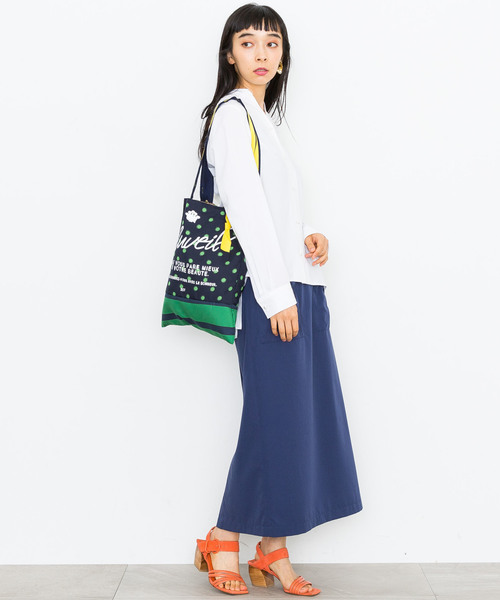 MUVEIL WORK（ミュベールワーク）の「【MUVEIL WORK】リボンディテールスカート（スカート・レディース・ネイビー/ブラウン/カーキ・38/36）」の10枚目の写真