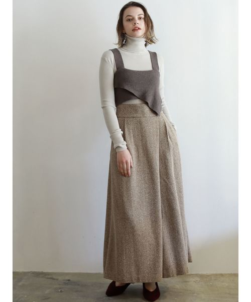 LAGUNAMOON（ラグナムーン）の「ツィードバギーパンツ（その他パンツ・レディース・ブラック/ベージュ・SMALL/MEDIUM）」の12枚目の写真