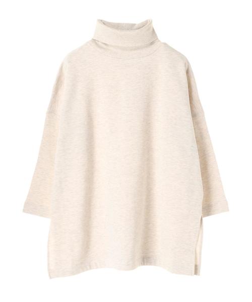 AMERICAN HOLIC（アメリカンホリック）の「・ハイネック裏毛裏起毛チュニック（Tシャツ/カットソー・レディース・チャコールグレー/ホワイト系その他/ブラック/モカ・M/L）」の11枚目の写真