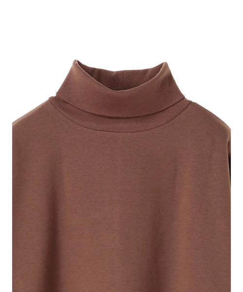 AMERICAN HOLIC（アメリカンホリック）の「・ハイネック裏毛裏起毛チュニック（Tシャツ/カットソー・レディース・チャコールグレー/ホワイト系その他/ブラック/モカ・M/L）」の8枚目の写真