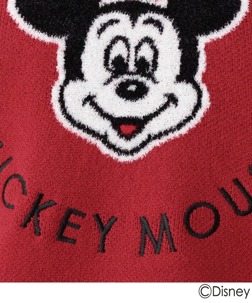 Disney(ディズニー)の「◆ジャガードニットプルオーバー(ミッキーマウス)(ニット/セーター・レディース・ブラック/ワインレッド/ライトベージュ・02/03)」の9枚目の写真