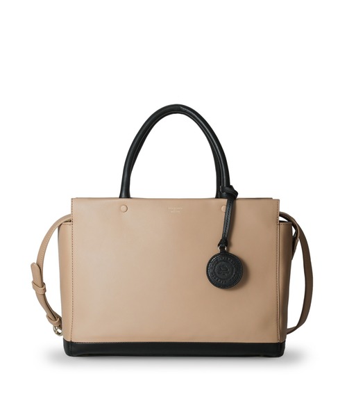 PELLE MORBIDA（ペッレモルビダ）の「VEＬA（ヴェーラ）ハンドバッグ（ショルダー付き）（ハンドバッグ・レディース・ブラック/ベージュ/グレー・FREE）」の3枚目の写真