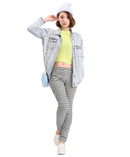 WEGO（ウィゴー）の「WEGO/BIG Gジャン（デニムジャケット・レディース・インディゴブルー/ライトインディゴブルー・FREE）」の22枚目の写真