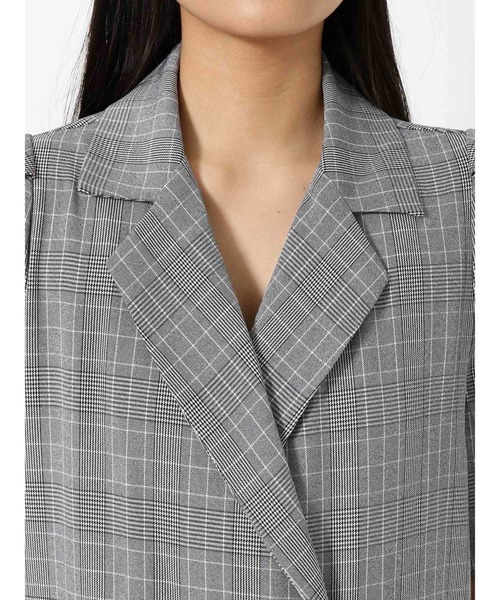 EMODA（エモダ）の「ハーフスリーブジャケット（テーラードジャケット・レディース・グレー/ブラック/その他/その他1・FREE）」の20枚目の写真