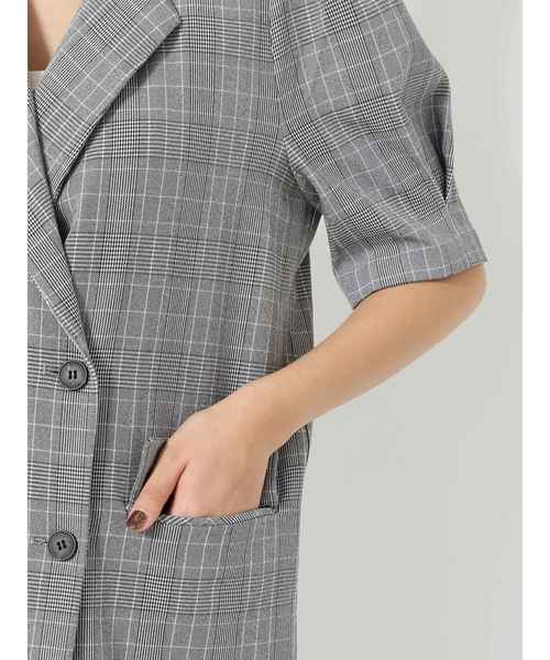 EMODA（エモダ）の「ハーフスリーブジャケット（テーラードジャケット・レディース・グレー/ブラック/その他/その他1・FREE）」の22枚目の写真