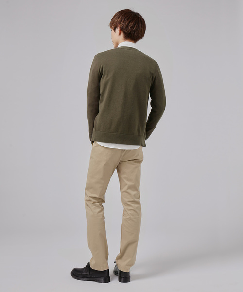 ZOZO（ゾゾ）の「ホールガーメントコットンVネックニットカーディガン（パターンオーダー）／カーキ[MEN]（カーディガン/ボレロ・メンズ・カーキ・マルチサイズ）」の9枚目の写真