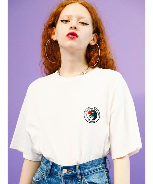 jouetie（ジュエティ）の「T&C BIG Tシャツ（Tシャツ/カットソー・レディース・ブルー/ブラック/オフホワイト・MEDIUM）」の21枚目の写真