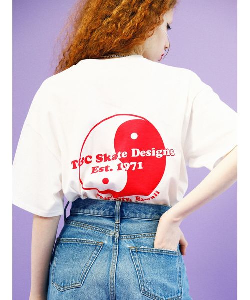 jouetie（ジュエティ）の「T&C BIG Tシャツ（Tシャツ/カットソー・レディース・ブルー/ブラック/オフホワイト・MEDIUM）」の4枚目の写真