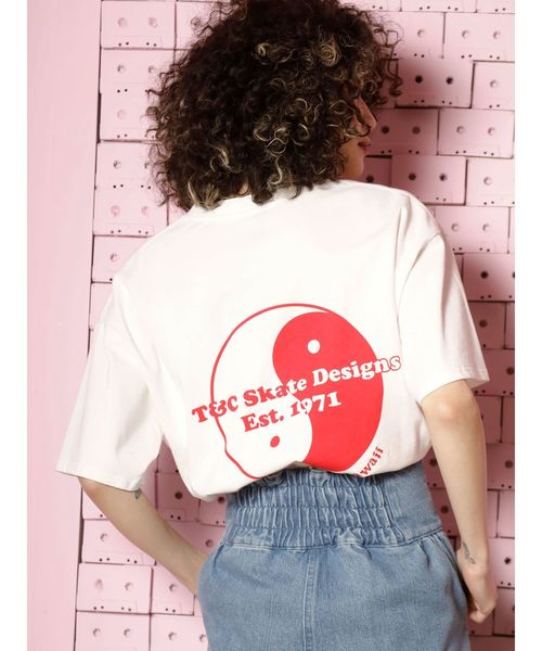 jouetie（ジュエティ）の「T&C BIG Tシャツ（Tシャツ/カットソー・レディース・ブルー/ブラック/オフホワイト・MEDIUM）」の7枚目の写真