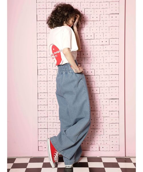 jouetie（ジュエティ）の「T&C BIG Tシャツ（Tシャツ/カットソー・レディース・ブルー/ブラック/オフホワイト・MEDIUM）」の16枚目の写真