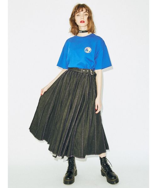 jouetie（ジュエティ）の「T&C BIG Tシャツ（Tシャツ/カットソー・レディース・ブルー/ブラック/オフホワイト・MEDIUM）」の5枚目の写真