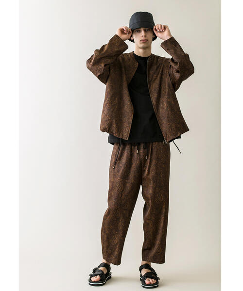 MONKEY TIME(モンキータイム)の「<monkey time> C/R PAISLEY WIDE ANKLE EASY/イージーパンツ(その他パンツ・メンズ・ダークブラウン・S/M/L)」の4枚目の写真