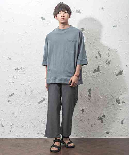 MinoriTY（マイノリティ）の「ポケット付きビッグTシャツ　ビッグシルエット（Tシャツ/カットソー・メンズ・ブラック/ネイビー/モカ/ブラウン/ブルー/ベージュ・L/M）」の15枚目の写真