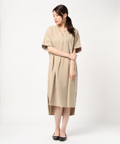 Mews ワンピース 半袖ルーズシャツワンピース シャツワンピース Refined セール Refined Mews Clothes ミューズリファインドクローズ のファッション