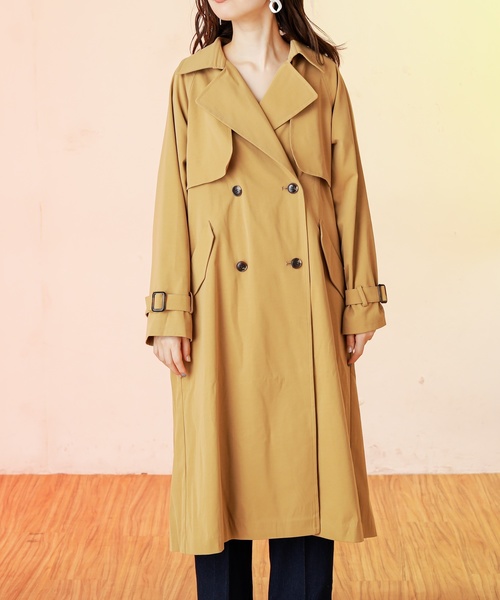 natural couture（ナチュラルクチュール）の「バックプリーツトレンチ