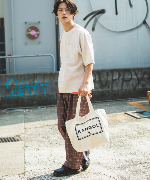 JUNRED（ジュンレッド）の「【リラックスシルエット】麻ビンテージ布帛Tシャツ（Tシャツ/カットソー・メンズ・ホワイト系その他6/グリーン系その他/ネイビー/パープル・M/S/L/LL）」の15枚目の写真