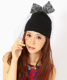 Ray BEAMS | BERNSTOCK SPEIRS for BEAMS / 別注 モヘヤリボン ベール ニットキャップ(ニットキャップ/ビーニー)