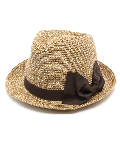 CIAOPANIC（チャオパニック）の「【Ciaopanic】　MIXPAPERRIBBONHAT（ハット・レディース・ベージュ/ブラウン・FREE）」の2枚目の写真