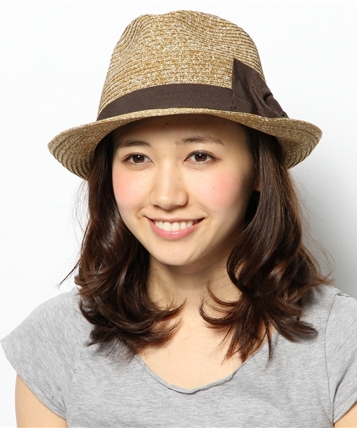 CIAOPANIC（チャオパニック）の「【Ciaopanic】　MIXPAPERRIBBONHAT（ハット・レディース・ベージュ/ブラウン・FREE）」の5枚目の写真