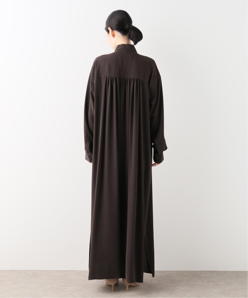 journal standard L'essage(ジャーナルスタンダードレサージュ)の「ツイルマキシマキシワンピース(ワンピース・レディース・チャコールグレー/オートミール/ブラウン・FREE)」の17枚目の写真