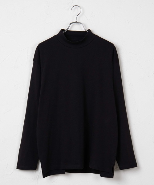 WEGO(ウィゴー)の「WEGO/キープヒートモックネックカットソー(Tシャツ/カットソー・メンズ・ホワイト/ブラック・MEDIUM/LARGE)」の2枚目の写真