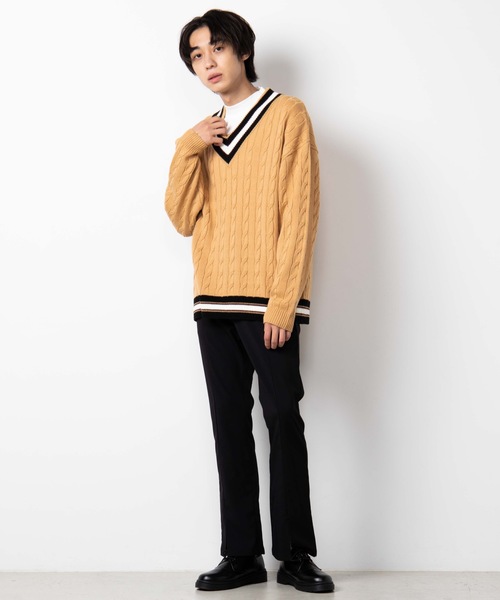 WEGO(ウィゴー)の「WEGO/キープヒートモックネックカットソー(Tシャツ/カットソー・メンズ・ホワイト/ブラック・MEDIUM/LARGE)」の8枚目の写真
